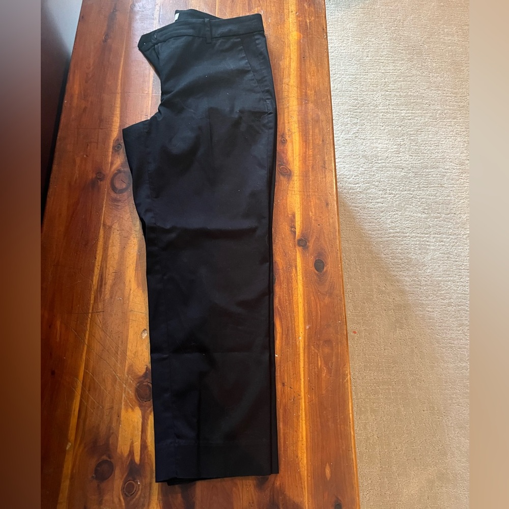 JCrew Black Cotton ankle dress pants.